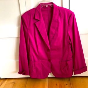 Stretch cotton lightweight blazer
